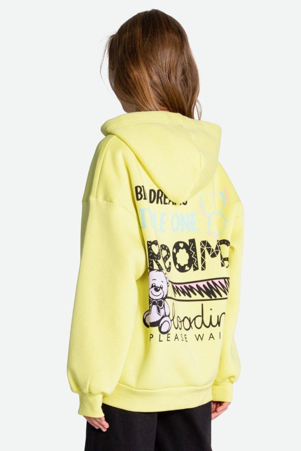 Kız Çocuk 9-14 Yaş Sarı Sweatshirt