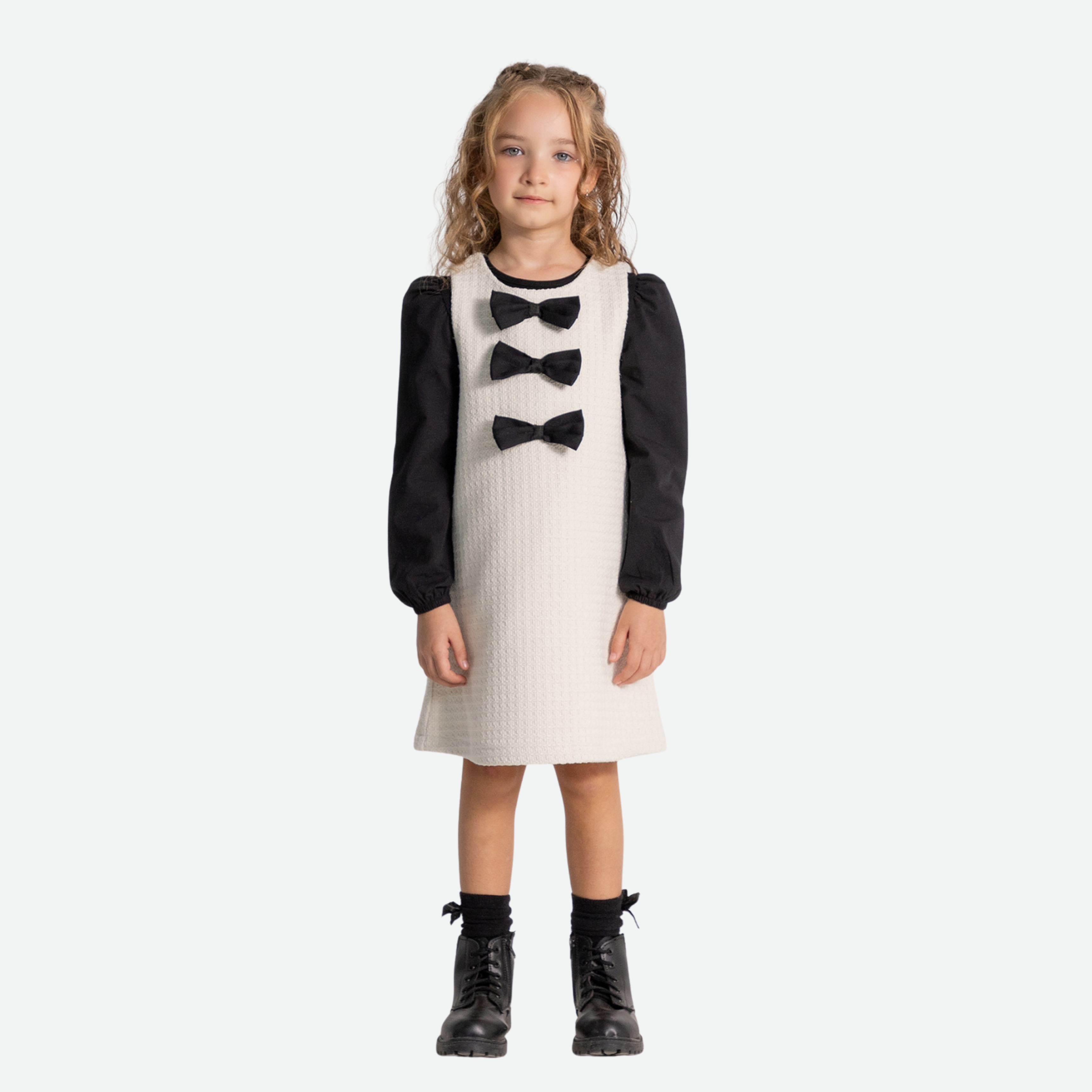 Kız Çocuk İkili Siyah Elbise