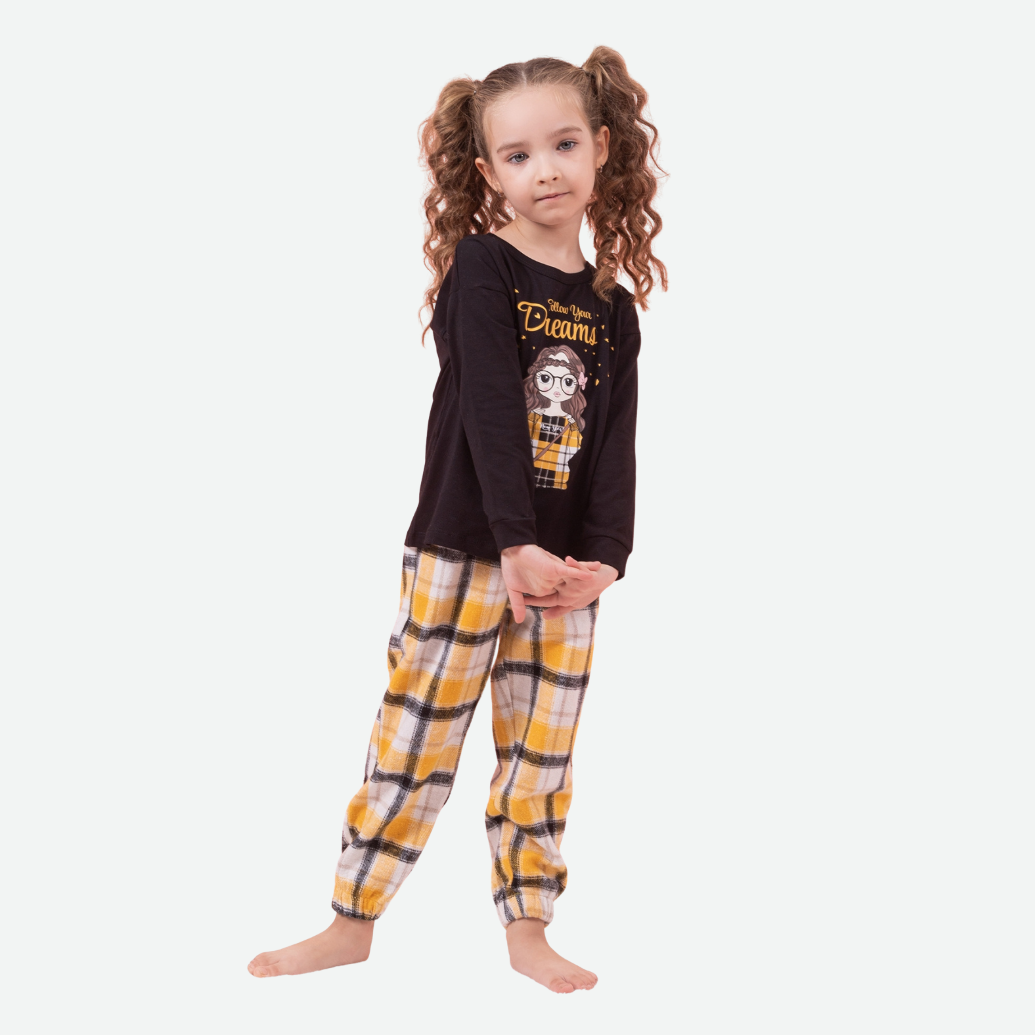 Kız Çocuk Alt Üst Pijama Takımı