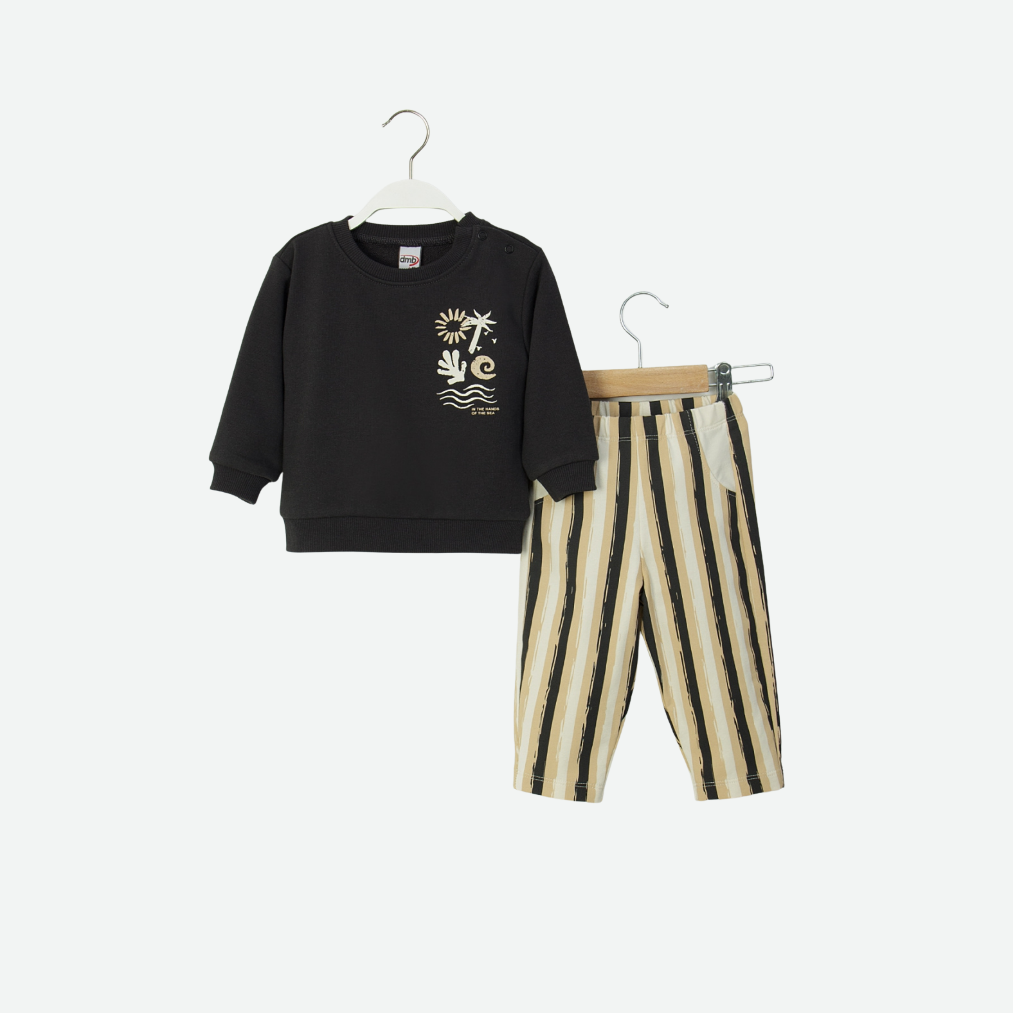 Erkek Bebek/Çocuk Alt Üst İkili Füme Takım