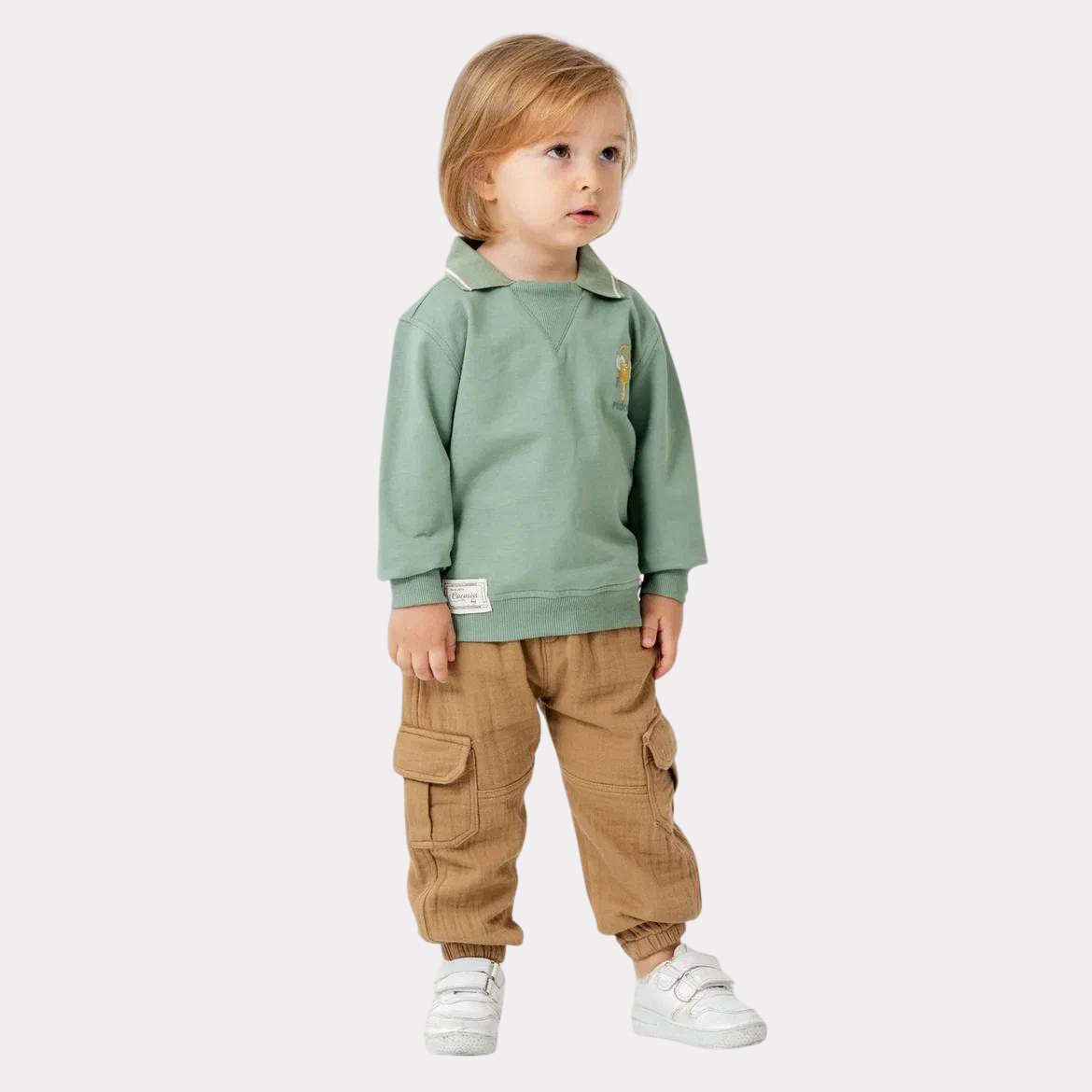 Erkek Çocuk 2-5 Yaş Alt Üst İkili Yeşil Takım