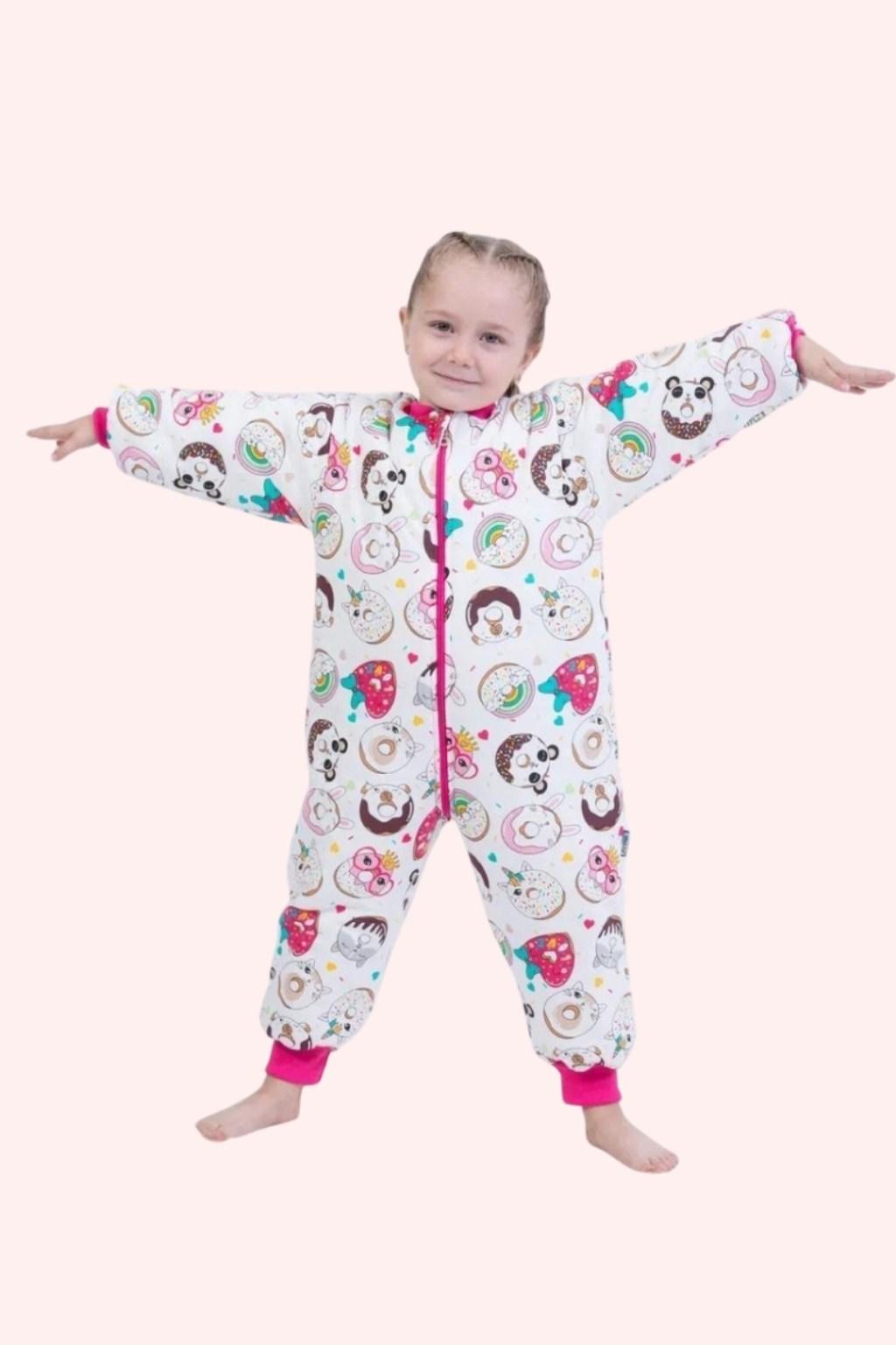 Desenli 2.5 TOG Uyku Tulumu – Fermuarlı (4-6 Yaş)