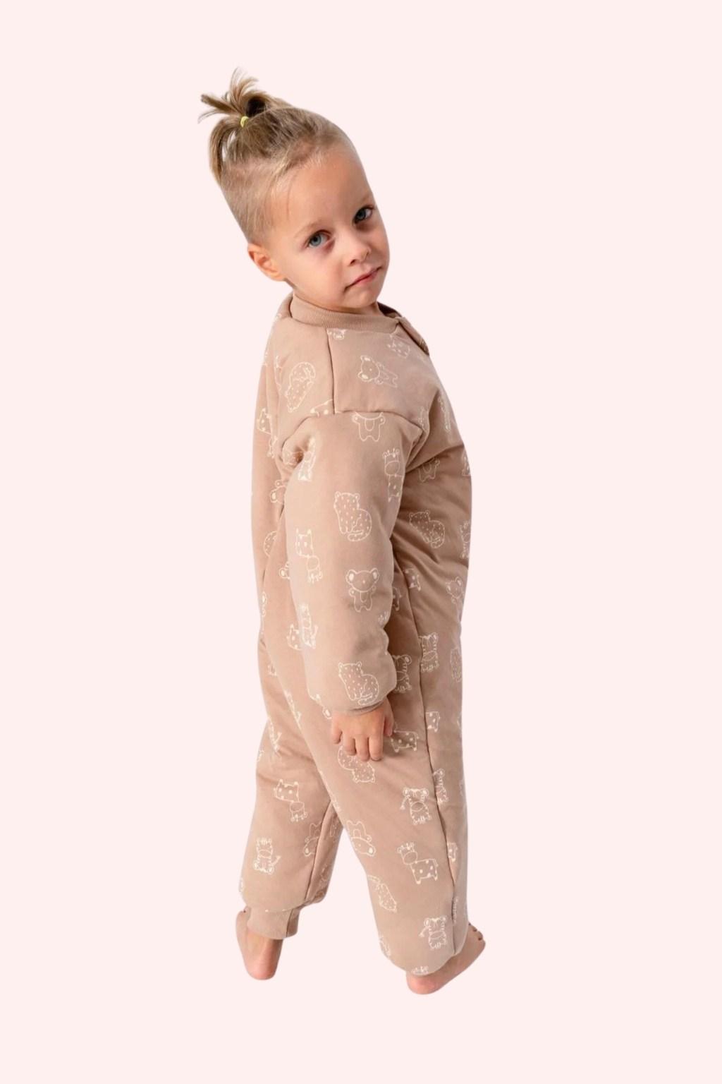 Erkek Çocuk 4-6 Yaş 2.5 Tog Uyku Tulumu Kahve