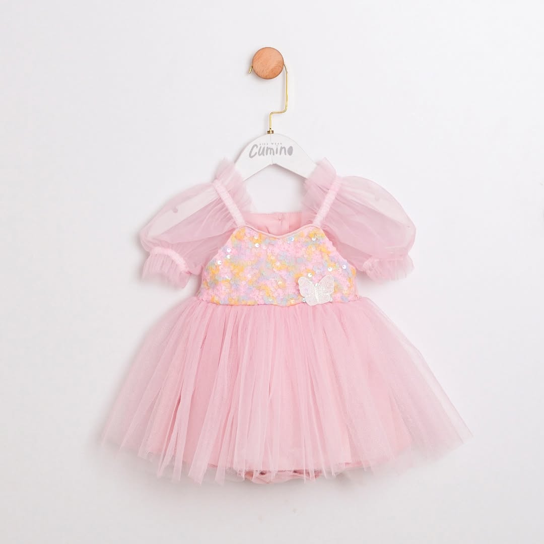 Kız Bebek 3-18 Ay Parıltılı Elbise