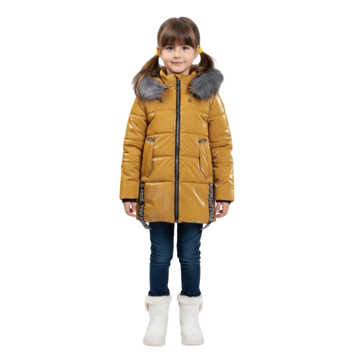 Kız Çocuk 6-9 Yaş Şişme Kaban