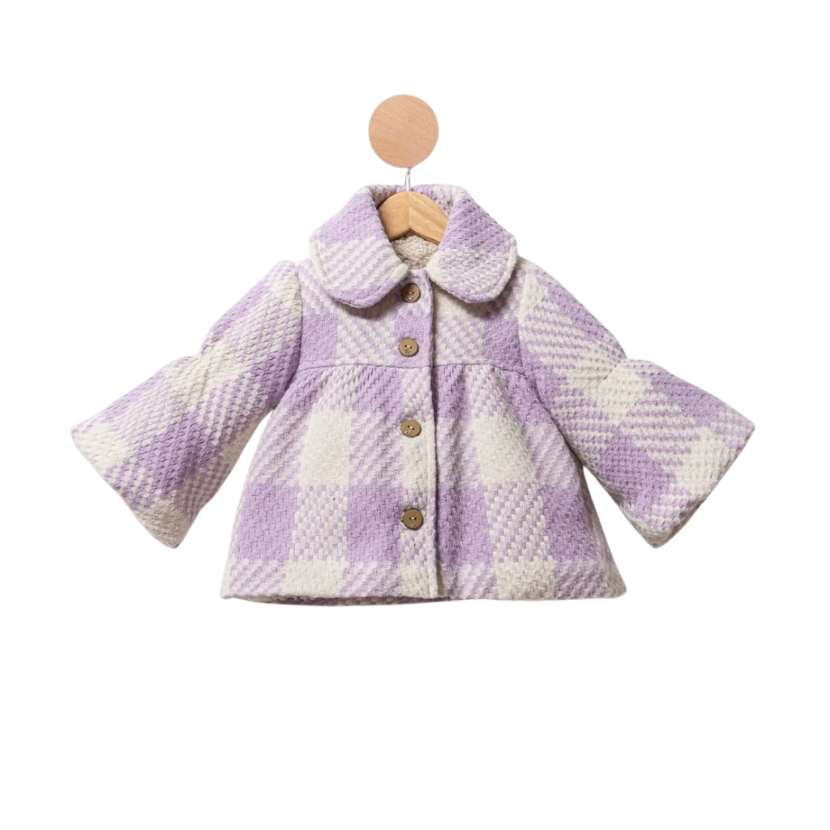 Kız Çocuk 2-5 Yaş Kaban Lila