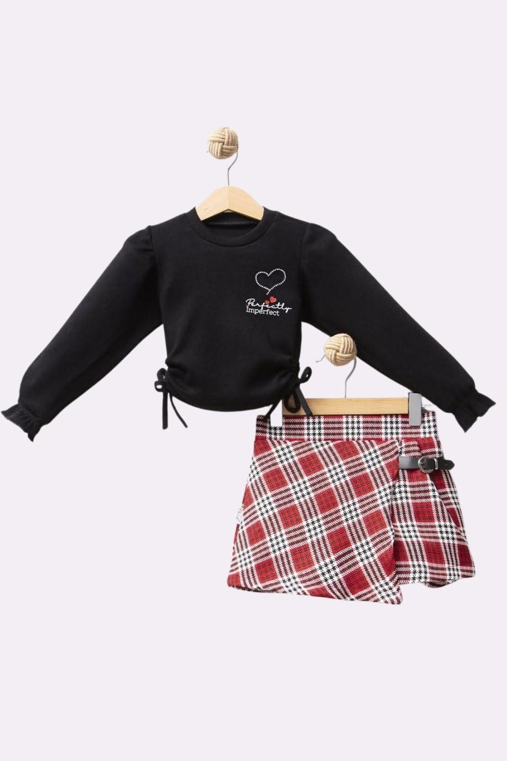 Kız Çocuk 5-8 Yaş Short Etekli Takım