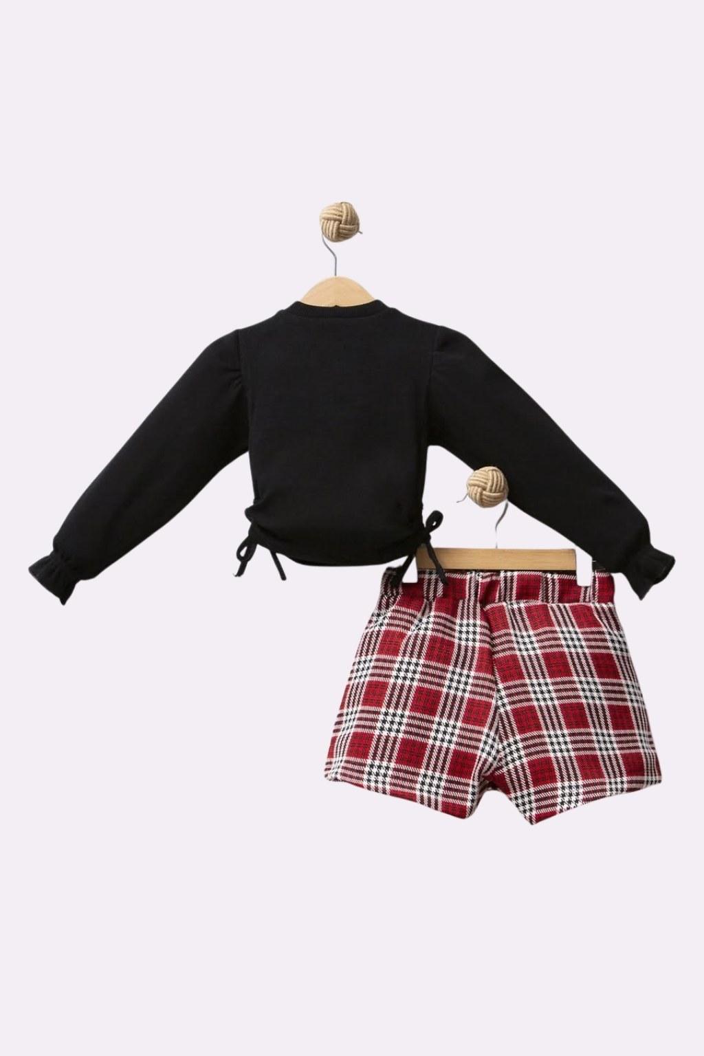 Kız Çocuk 5-8 Yaş Short Etekli Takım