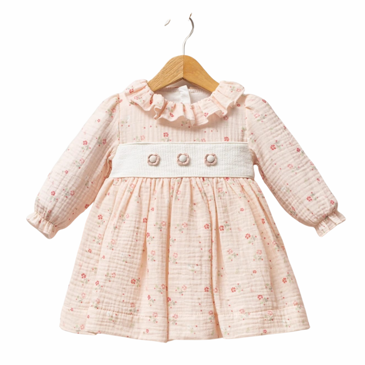 Kız Bebek 6-24 Ay Patchwork Müslin Elbise