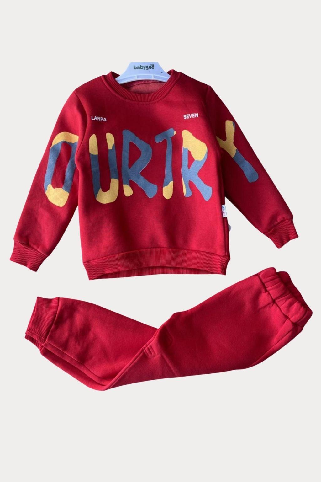 Erkek Çocuk 3-7 Yaş Seven Baskılı Alt Üst İkili Takım