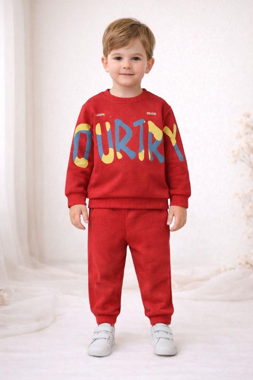 Erkek Çocuk 3-7 Yaş Seven Baskılı Alt Üst İkili Takım