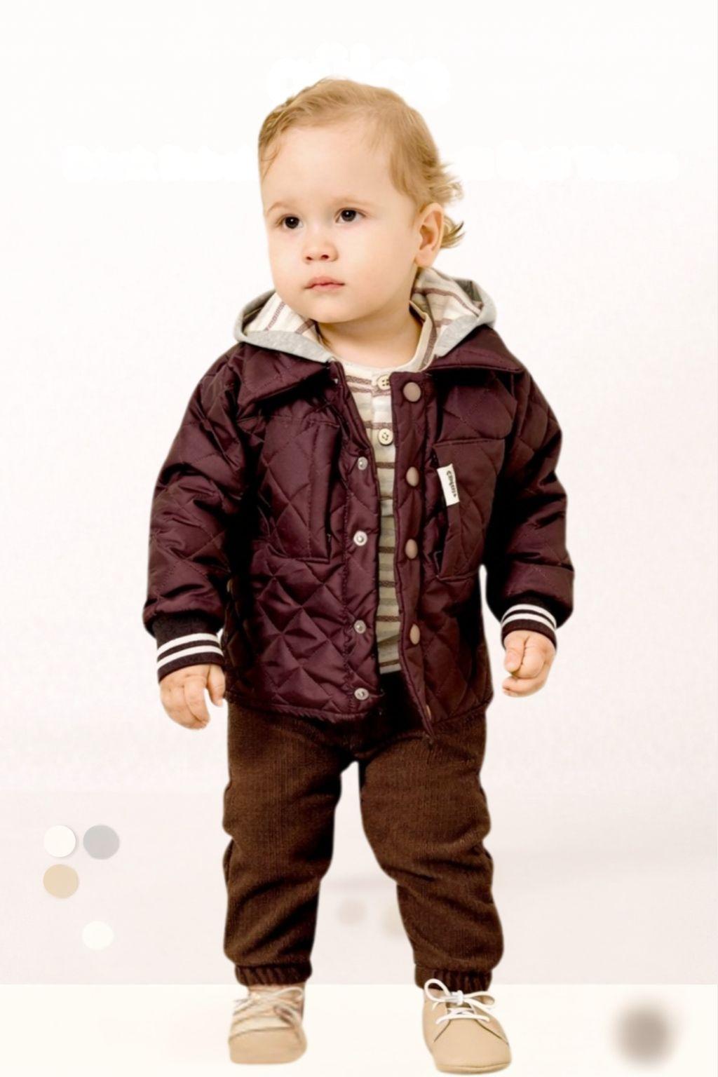 Erkek Bebek 6-24 Ay Çizgili Üçlü Takım