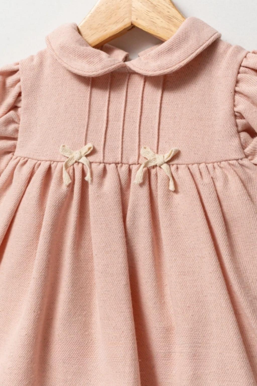 Kız Bebek Pelerinli Elbise & 2’li Toka Seti (6-36 Ay)