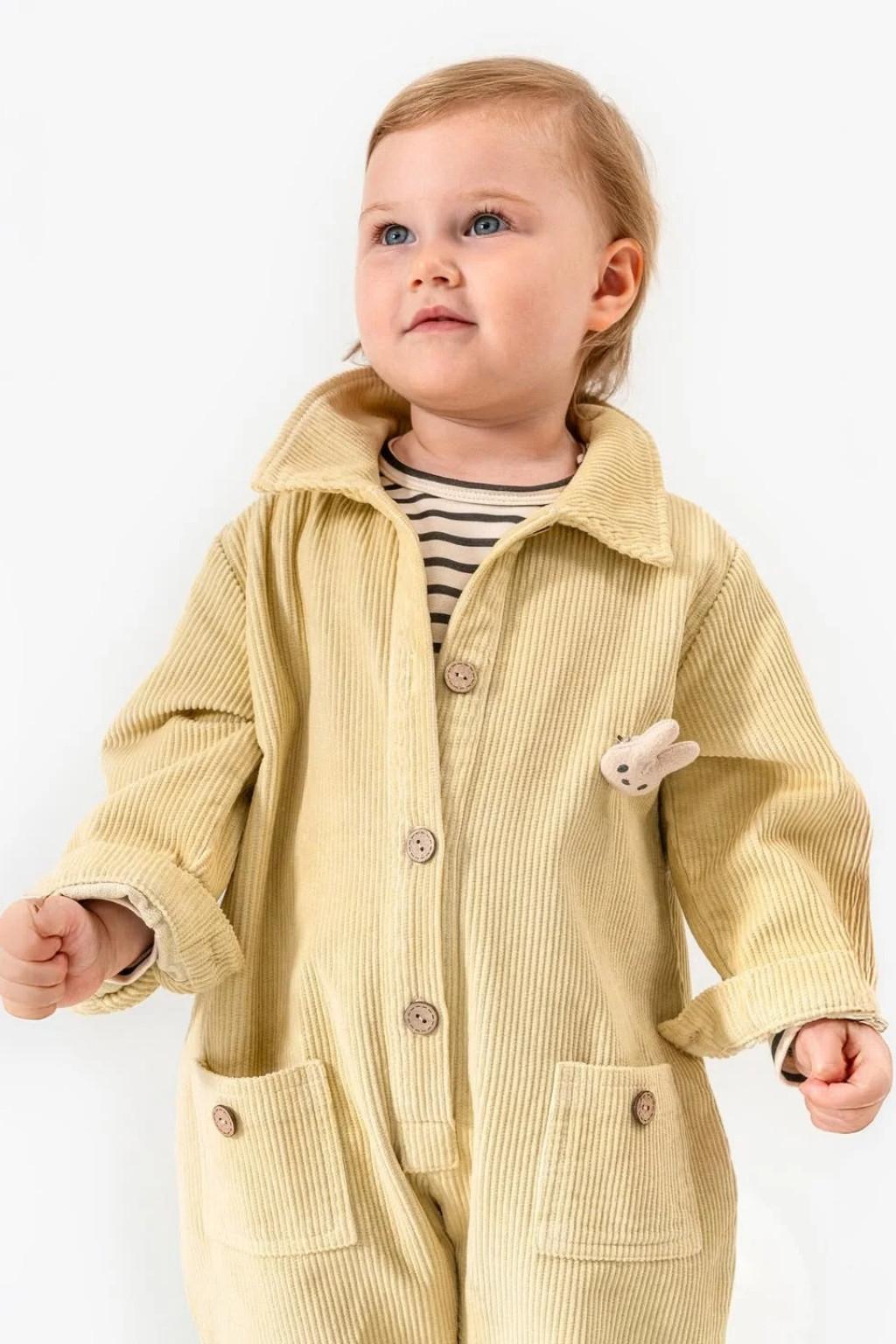 6-24 Ay Kadife Tulum Zıbın Takımı (Cepli, Yakalı)