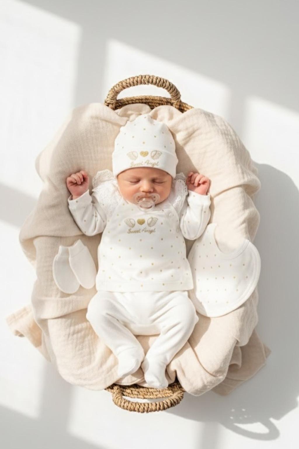 Kanat Detaylı Yenidoğan 5’li Hastane Çıkış Seti