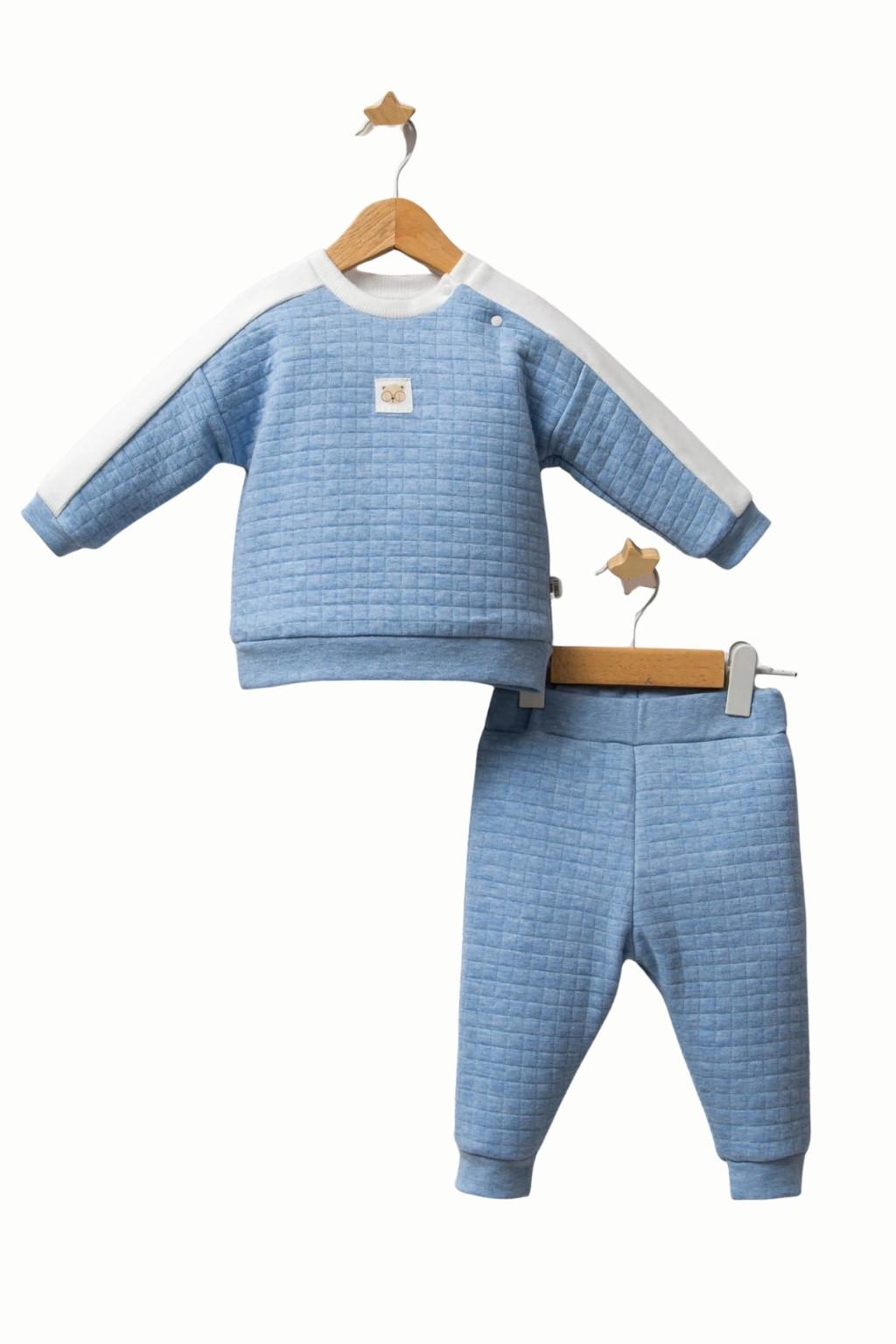 Erkek Bebek Kapitone 2’li Takım 6-24 Ay