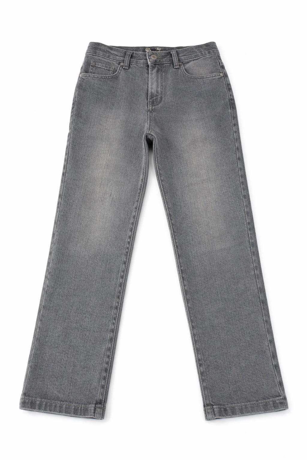 6-10 Yaş Erkek Çocuk Gri Dar Paça Kot Pantolon