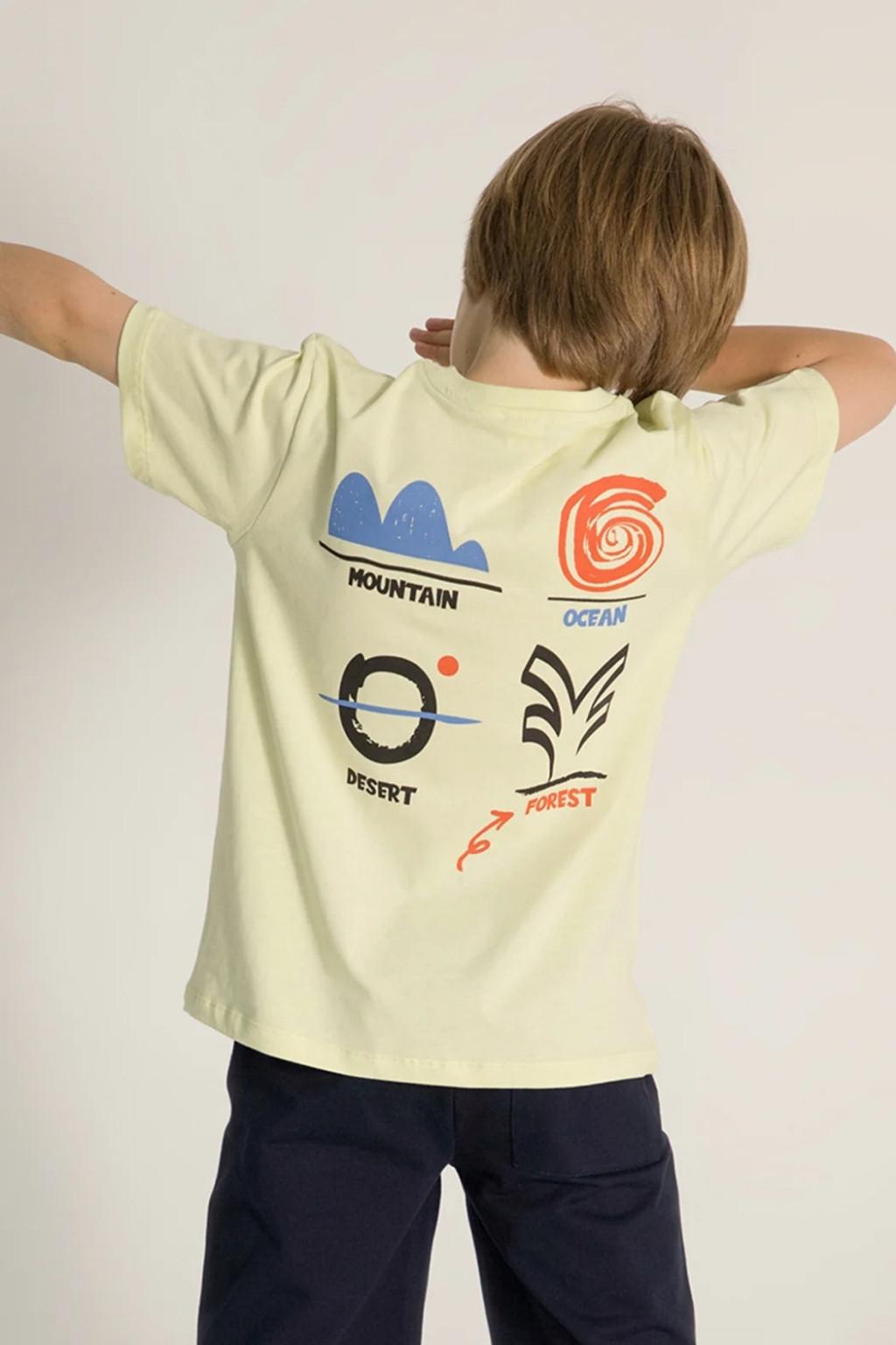 4-8 Yaş Erkek Çocuk Baskılı Tişört