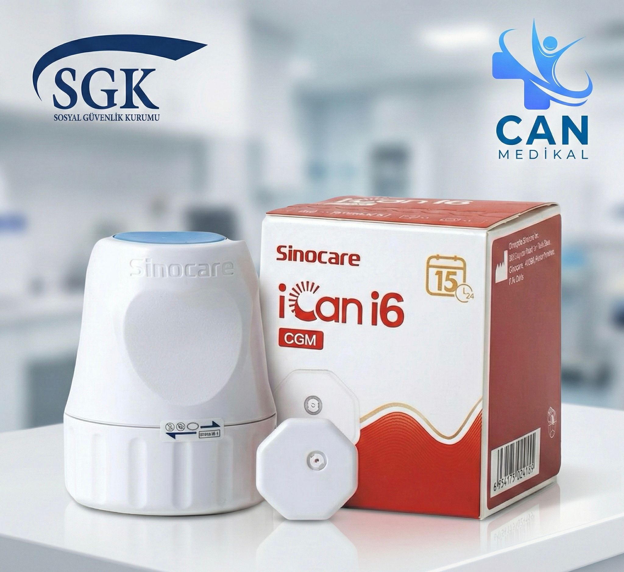 🩸 Sinocare iCan 6 Sürekli Glikoz İzleme Sistemi