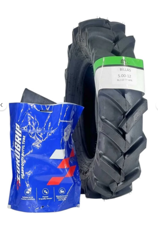 Billas 500-12 ÇAPA LASTİK +İÇ LASTİK SET (5.00-12 4KAT 62A6) BL110