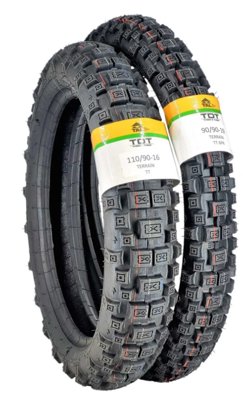 TDT TYRES 110/90-16 VE 90/90-19 TT(İÇ LASTİKLİ TİP) CROSS LASTİK TAKIMI