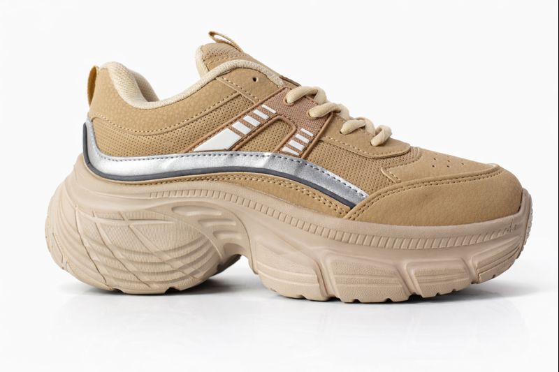 Kadın Ortopedik Yüksek Taban Spor Ayakkabı.