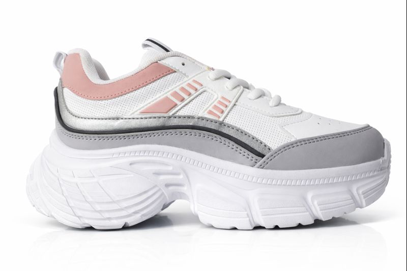 Kadın Ortopedik Yüksek Taban Spor Ayakkabı.