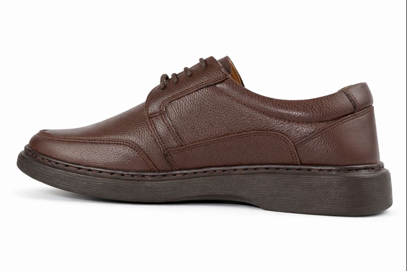 Erkek Ortopedik Jelli Hakiki Deri Baba Ayakkabısı