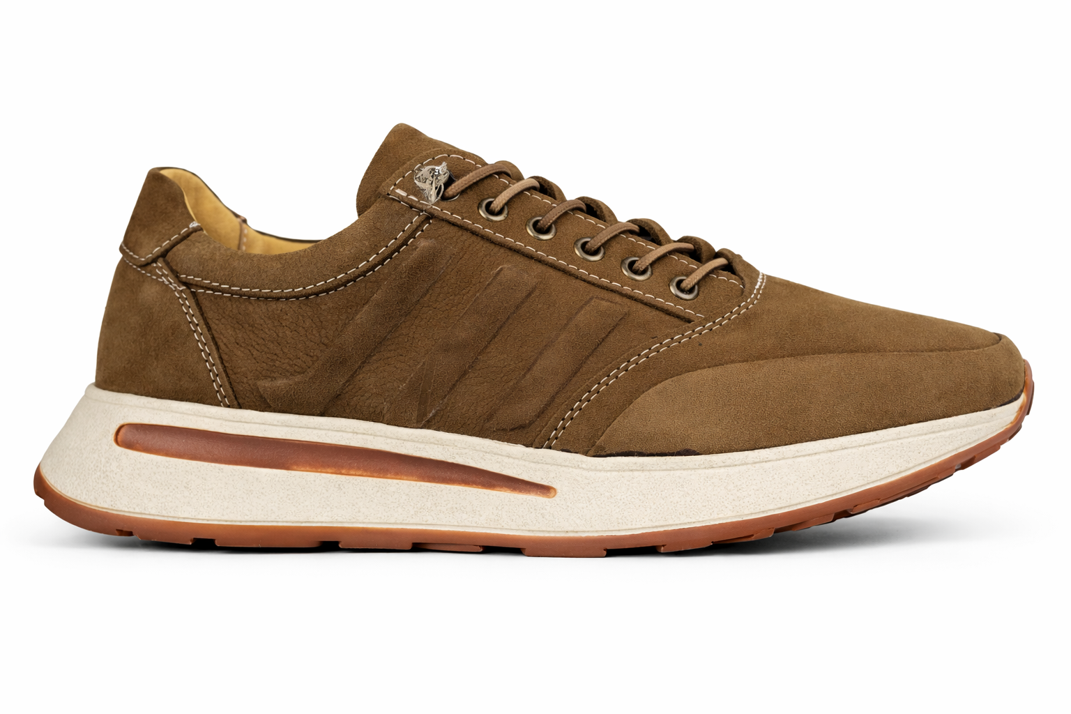 Erkek Ortopedik Jel Topuk Dikeni Destekli, Hakiki Deri  Lastikli Spor Ayakkabısı