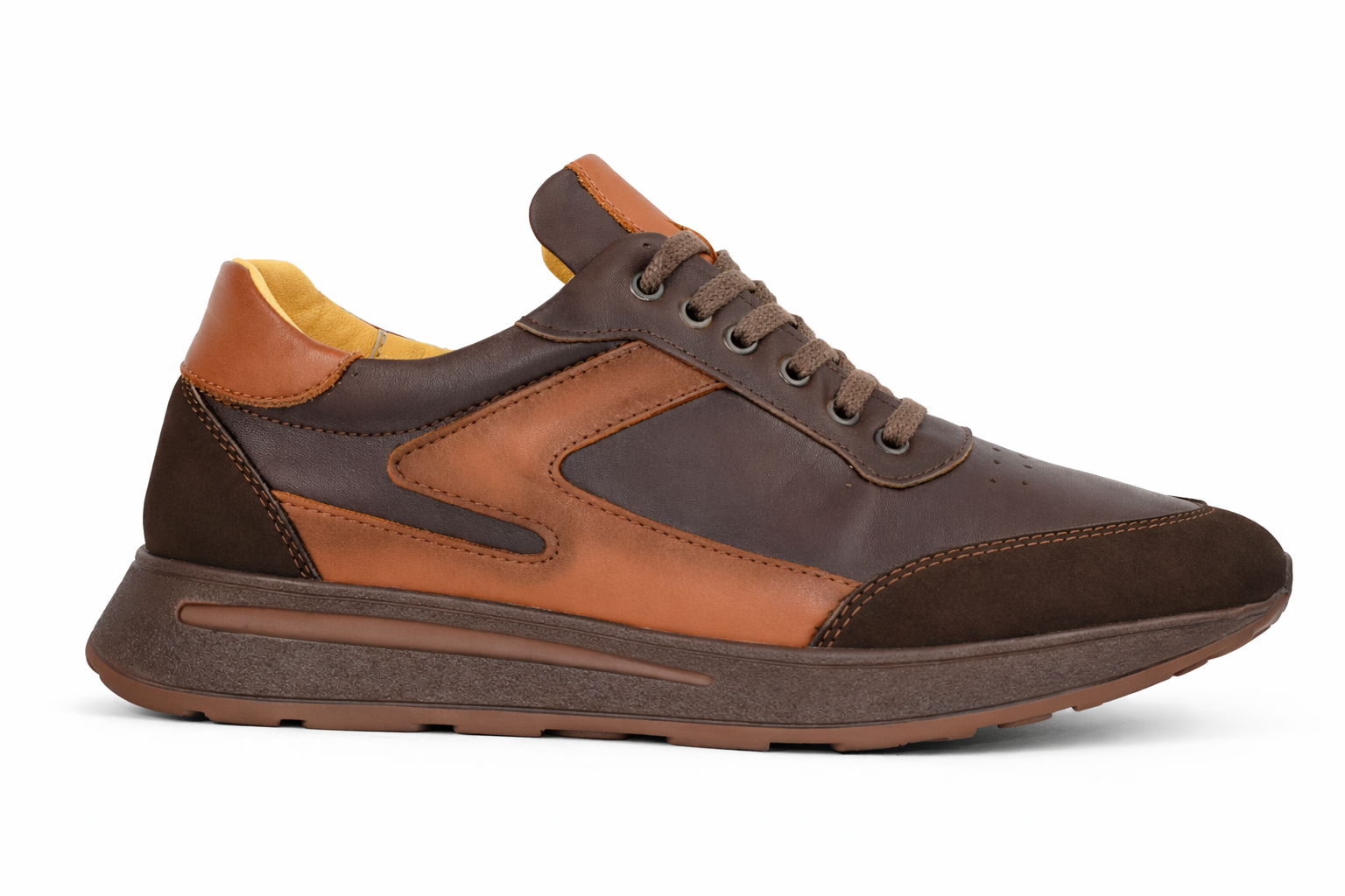 Erkek Ortopedik Hakiki Deri Mevsimlik Spor Ayakkabısı