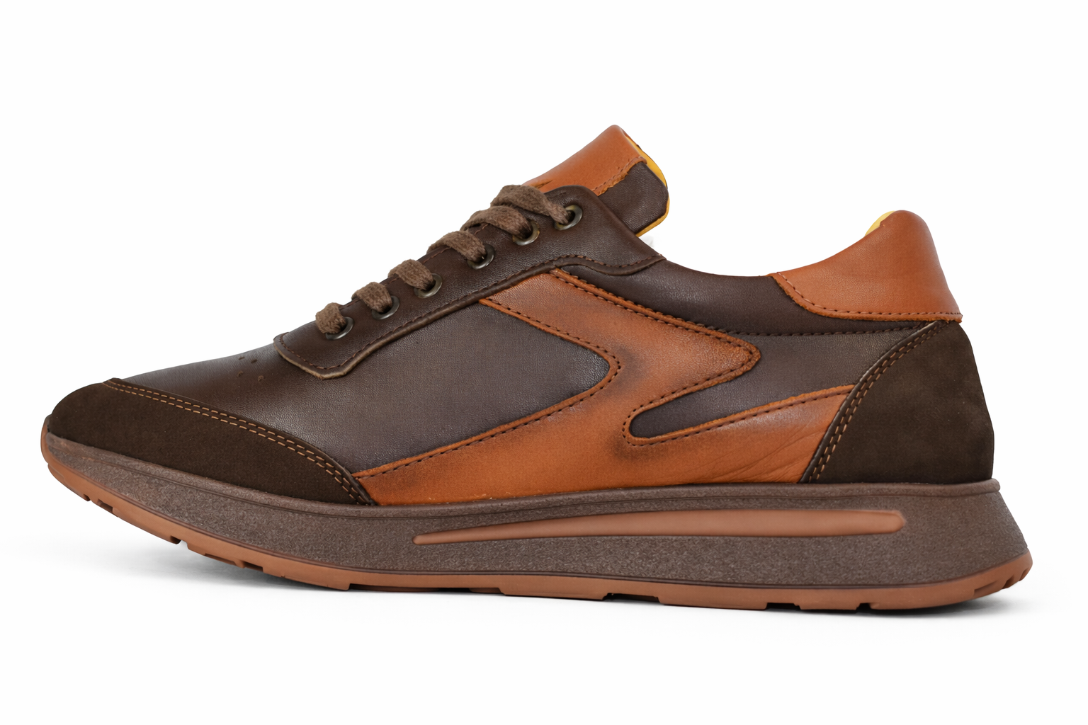 Erkek Ortopedik Hakiki Deri Mevsimlik Spor Ayakkabısı