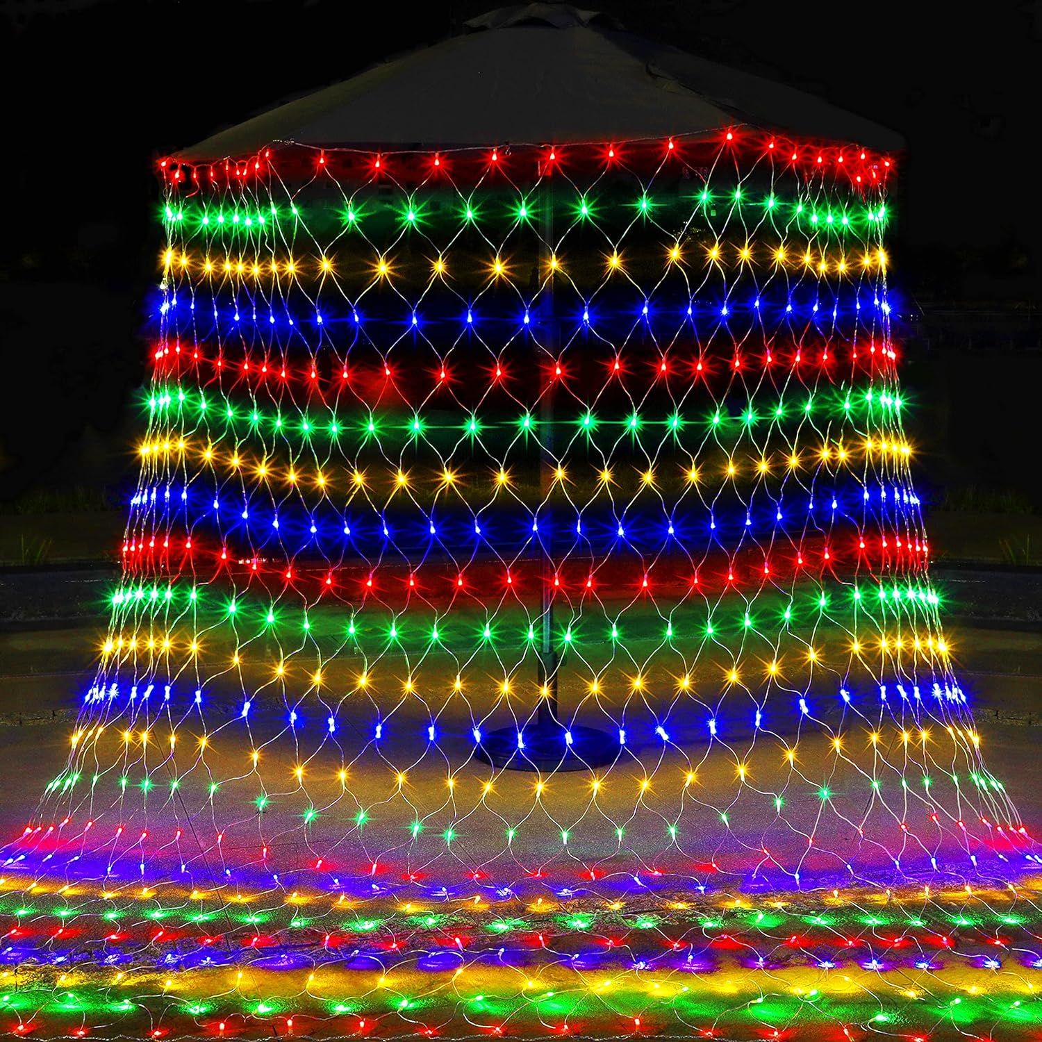 Ağ Perde Led 3x2 RGB Renk Aydınlatma Dekor Süs 8 Fonskiyonlu