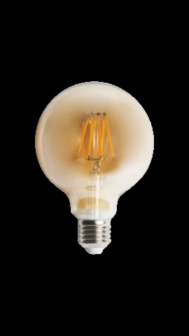 Rustik Balon Model Kırılmaz Ampül Amber Işığı