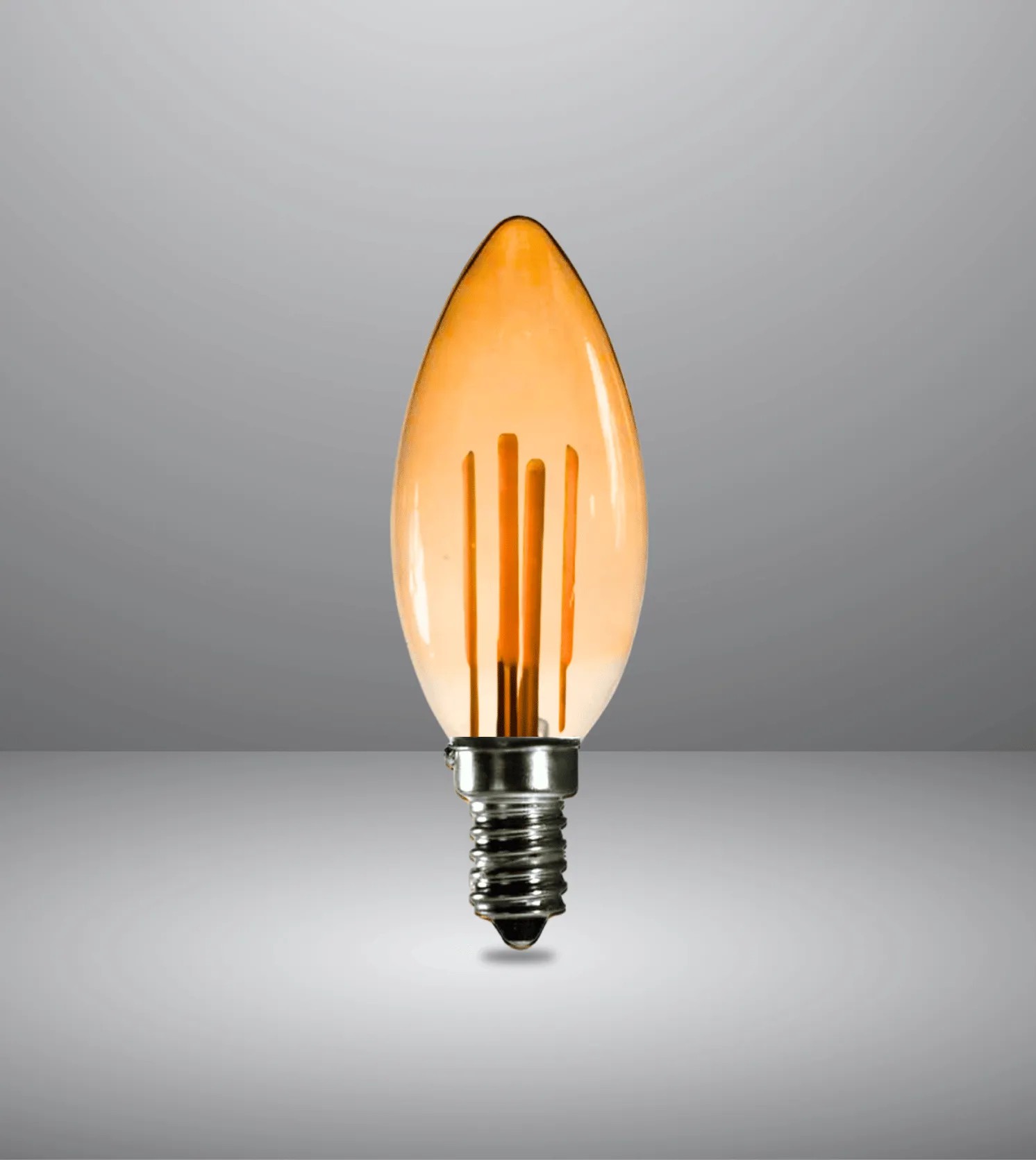 Rustik Buji Flament Mum Ampül Amber Led ışık