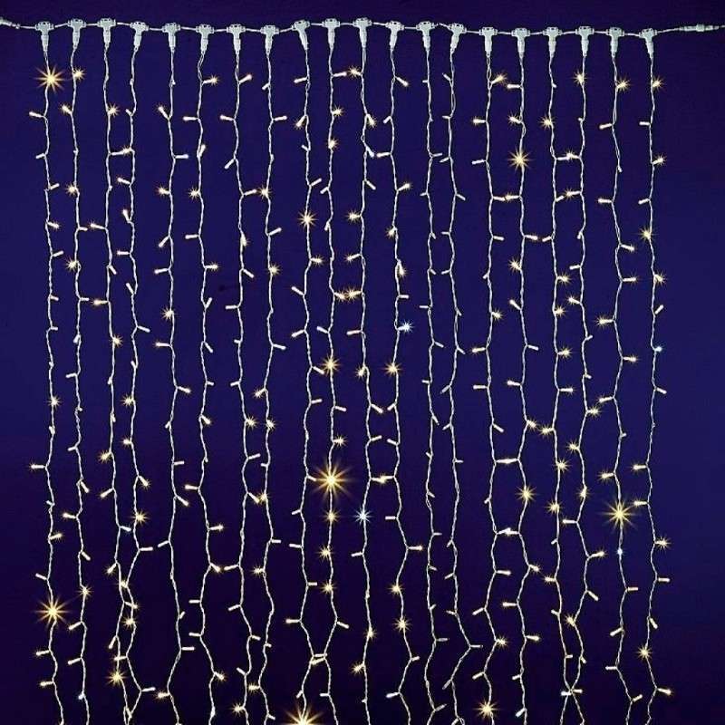 Dış Mekan IP65 2x2 Beyaza Gün Işığı Çakarlı/Flaşlı 400 Led Beyaz Kablo Ekleme Fişli