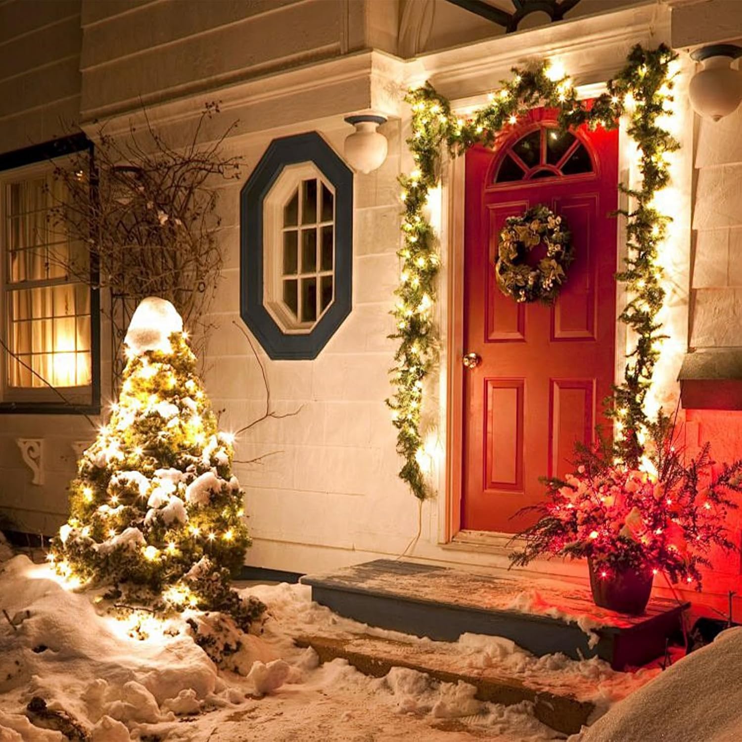 Garden Fiber Yeşil Süs Dış & iç Mekan IP65 Dekor Süsleme 270 cm boy 30 cm en