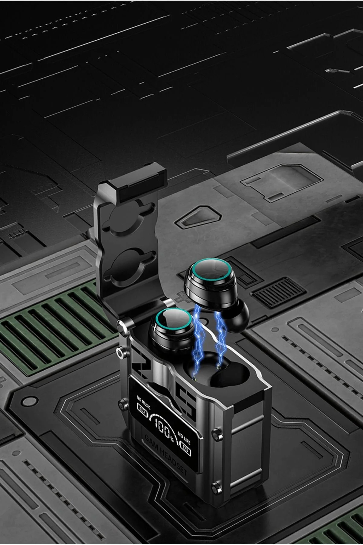 M25 TWS Kablosuz Kulaklık – Metal Kasa, LED Ekran, ENC Gürültü Engelleme