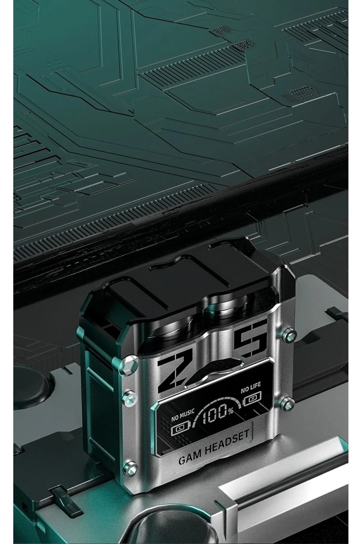 M25 TWS Kablosuz Kulaklık – Metal Kasa, LED Ekran, ENC Gürültü Engelleme