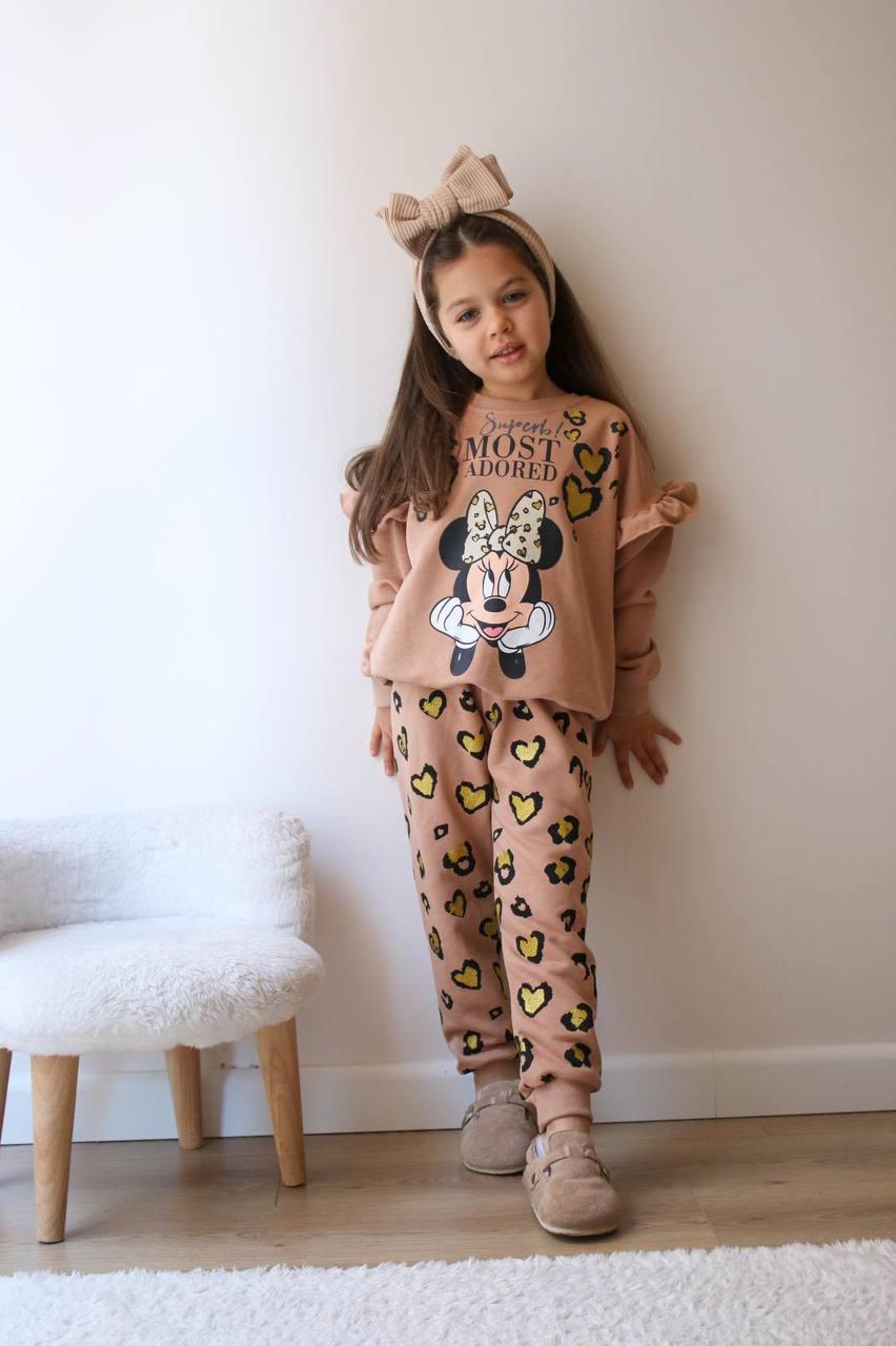 LEOPAR BASKILI ÜÇ İPLİK MEVSİMLİK TAKIM