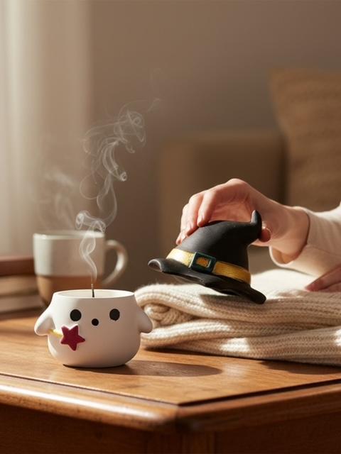 Cadı Şapkalı Hayalet Mumluk