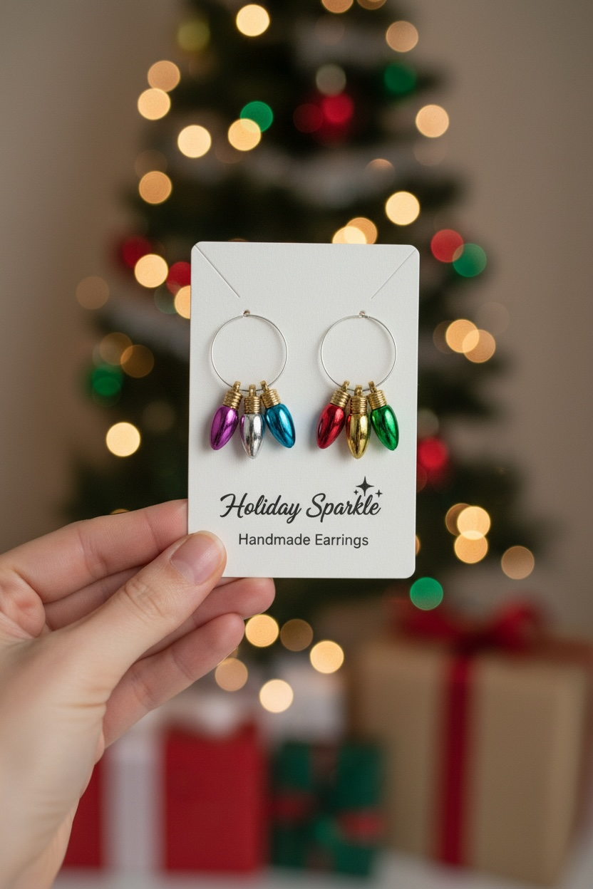 Renkli Işıklar Küpesi