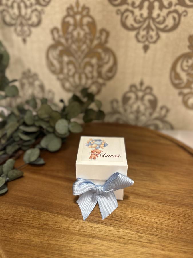 Mini Kutuda Ayıcık Mum ve Anahtarlık