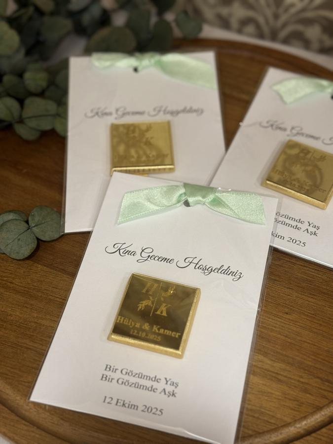 Kartlı Pleksili Çikolata