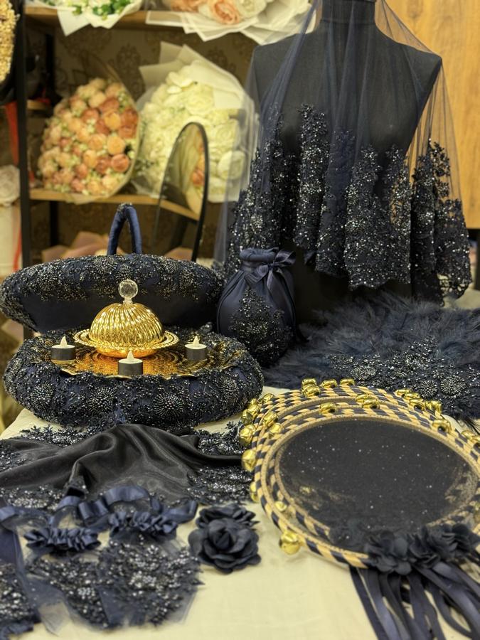 İşlemeli Kına Seti