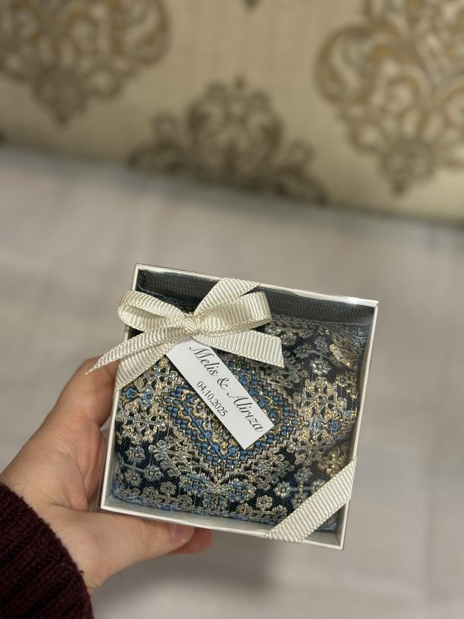 Kutulu Etnik Desenli Cüzdan