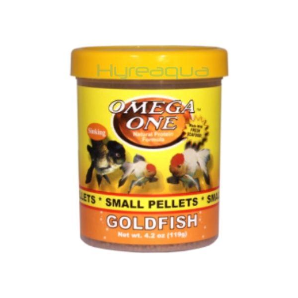Omega One Goldfish Medium Pellets Balık Yemi – 119 gr | Japon ve Goldfish Türleri İçin Orta Boy Pellet Yem