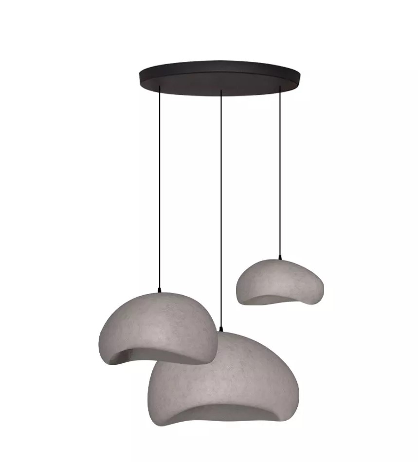 Bone Sarkıt Aydınlatma Beton Renk 30-40-50 cm