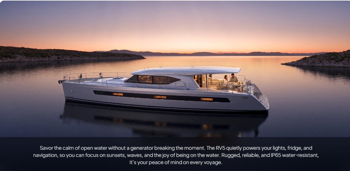 Marin ortamda kullanılan 48V LiFePO4 batarya ve 230V inverterli tekne güç sistemi