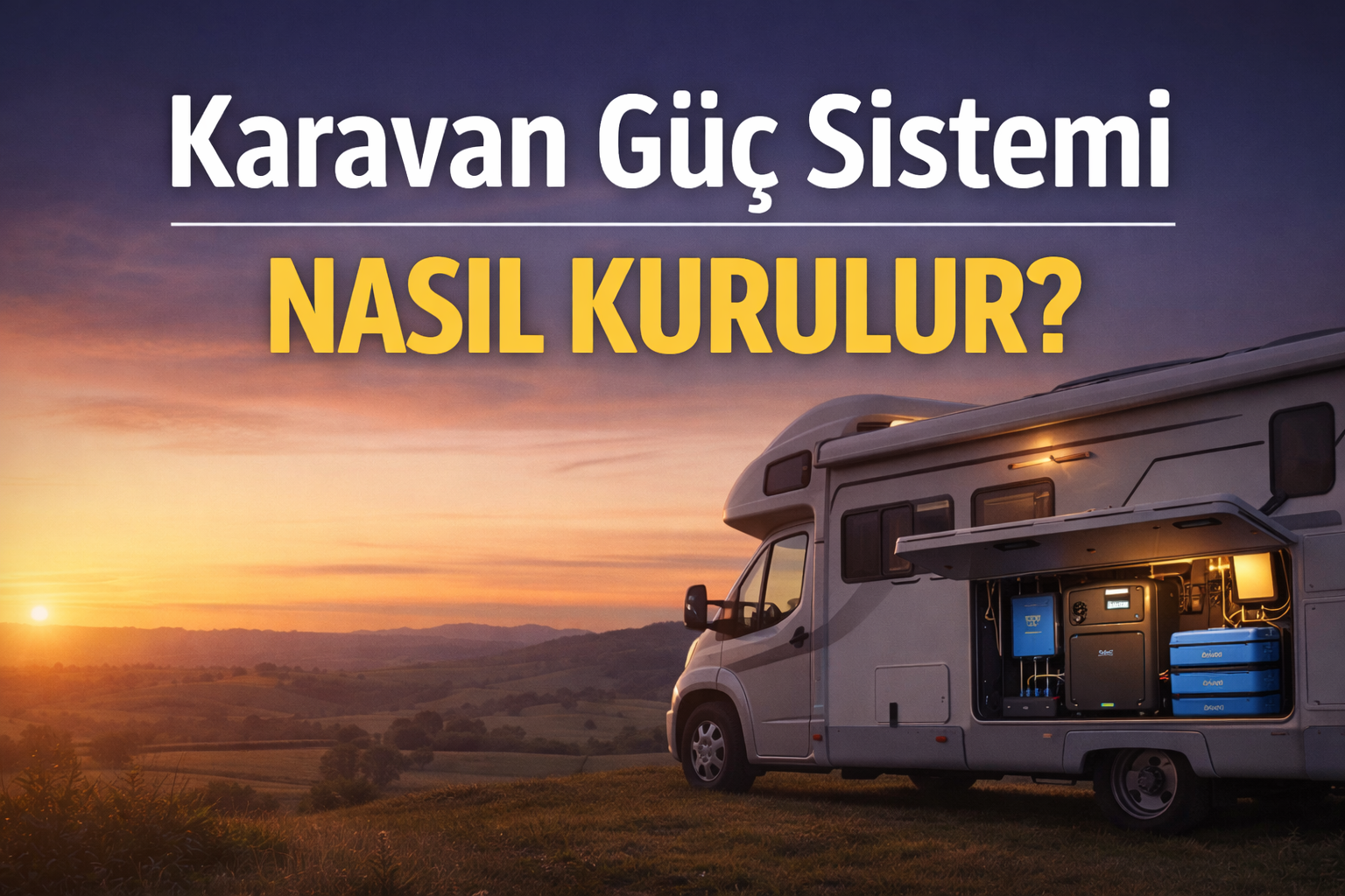 Karavan Güç Sistemi Nasıl Kurulur? 230V LiFePO₄ ve 5000W İnverter Rehberi