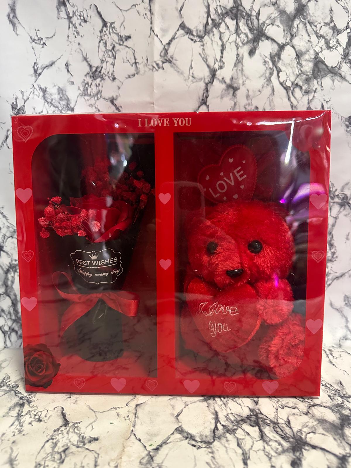 Yapay Gül & Ayıcık Kutusu